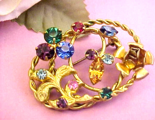 Vintage designer brooch azub - vintage,