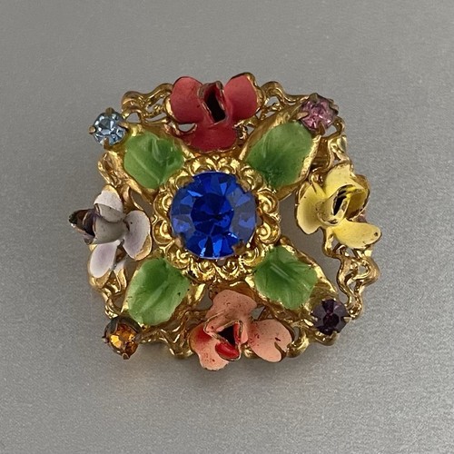 Vintage azub austria brooch - azub,